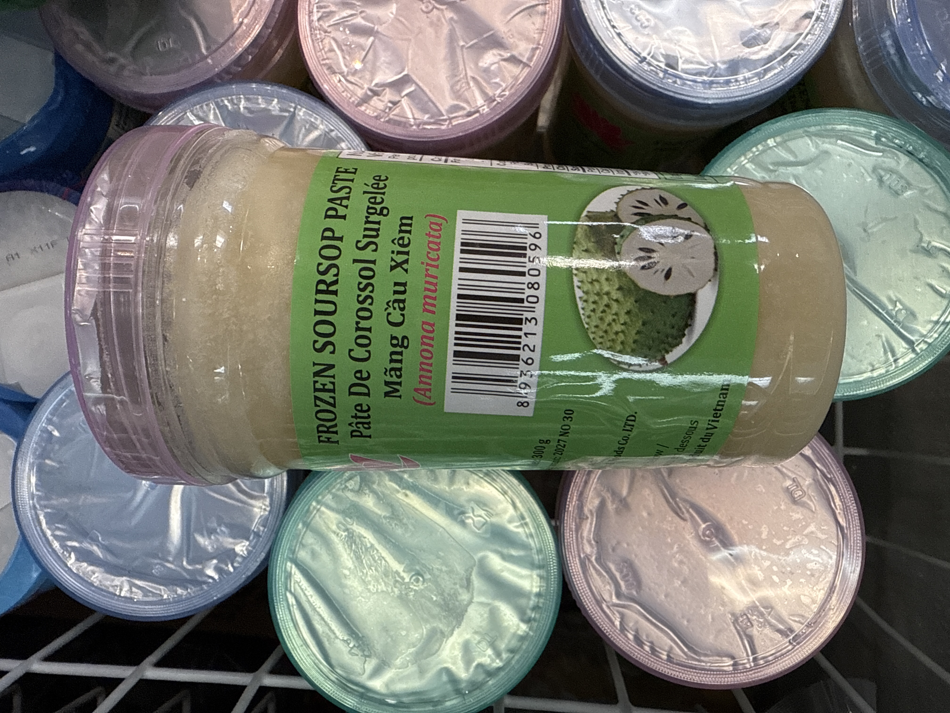 Frozen soursop paste